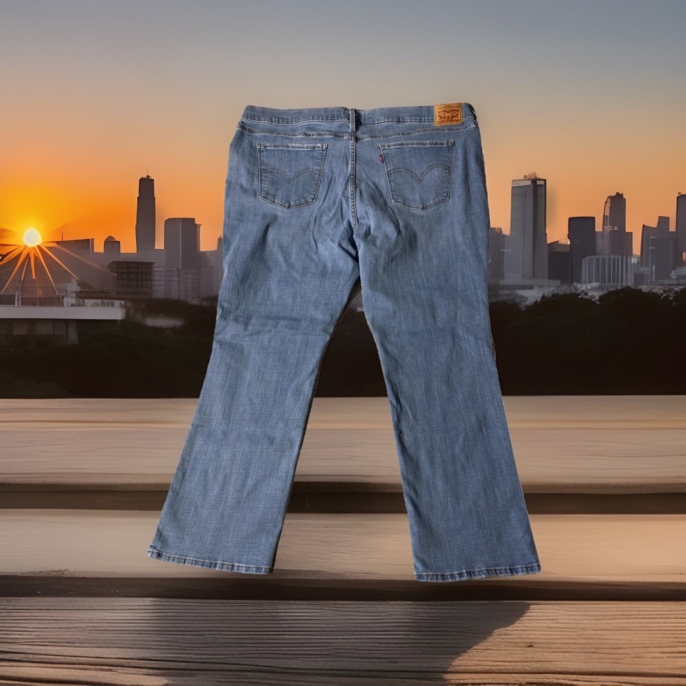 Levi's Classic Straight Jeans Womens 24W Light Wash Curvy
